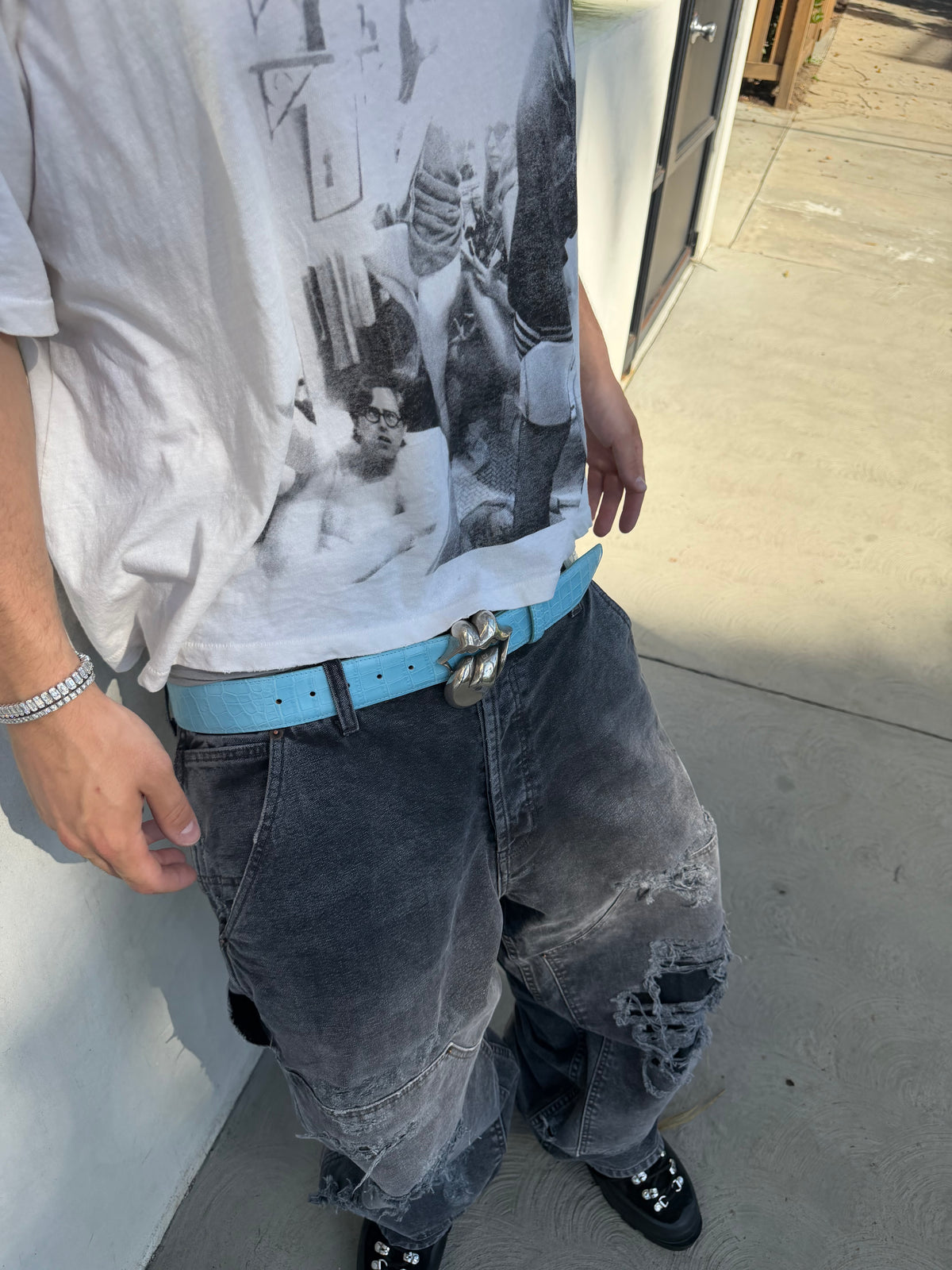 Ice blue Gator strap