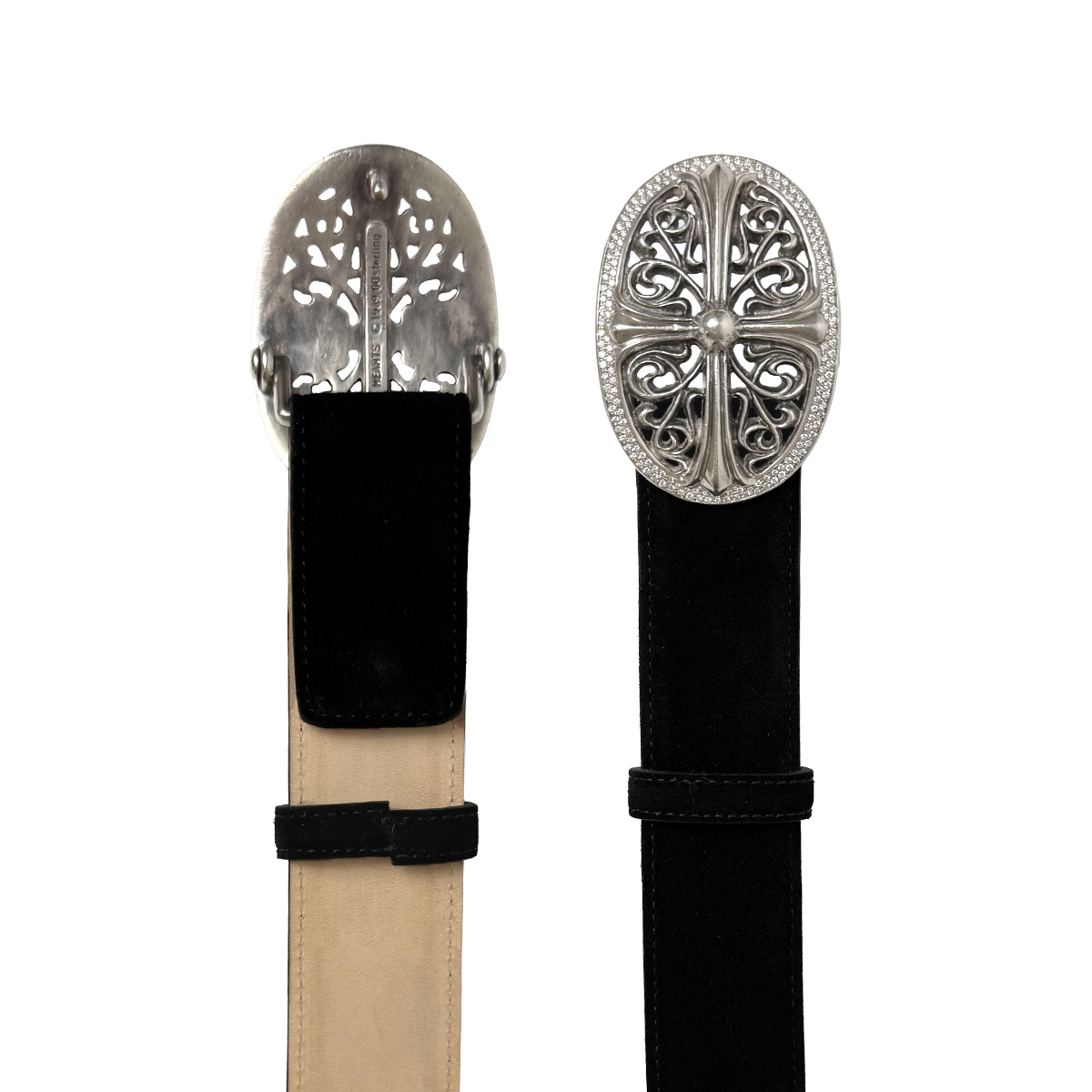 Black Suede Beltstrap